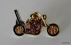 Red Motorcycle Hat Pin Chopper Tie Tack Bike Enthusiast 