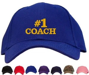 #1 Coach Baseballmütze bestickt - in 7 Farben erhältlich - Mütze - Bild 1 von 9