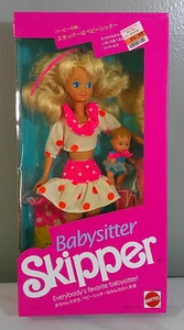De colección. Barbie Babysitter Skipper Doll 1990 #9433 rara caja asiática - NRFB - Imagen 1 de 8