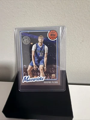 Cooper Flagg 2025-26 Topps  Silver Foil Rookie 45th Anniversary RC SP #80bk-51 - Image 1 of 2