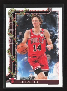 2025-26 Topps Holiday #H30 Matas Buzelis Chicago Bulls - Picture 1 of 2