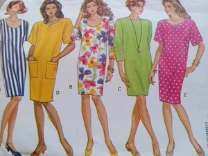 UC Vintage 90er Kleid Schnittmuster 6146 Pulloverkleid Schnittmuster - Bild 1 von 3