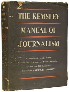 Ian Lancaster FLEMING / The Kemsley Manual of Journalism 1st Edition - Picture 1 of 5