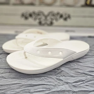 Crocs Unisex weiß Flip Flop Sandalen Damen 10, Herren 8 - Bild 1 von 14