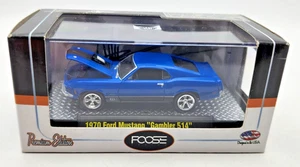 2013 M2 Machines 1:64 Chip Foose 1970 Mach 1 Mustang "Gambler 514" blau. - Bild 1 von 6