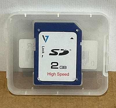 V7 2GB Secure Digital Card VASD2GR-1N ✨🔥✨BRAND NEW!! FACTORY SEALED!!✨🔥✨ - Image 1 of 2