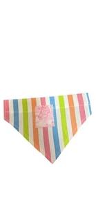 rabbit striped slip on bandana 7 inch handmade new - Picture 1 of 4
