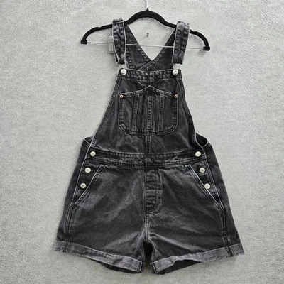 Pantalones Cortos Old Navy Mujer S Negros Denim Botón 3" Entrepierna Foto 1 de 4