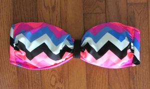 PINK Victoria's Secret Bandeau NUR OBERTEIL Zigzap Damengröße Small Badeanzug - Bild 1 von 5