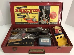 Vintage AUFRICHTER SET Nr. 6 1/2 vollelektrischer AC Gilbert ungeprüfter Motor A *lesen* - Bild 1 von 18