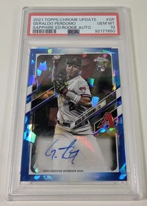 2021 Topps Chrome Update Sapphire Geraldo Perdomo RC Auto PSA 10 #RA-GP - Bild 1 von 2