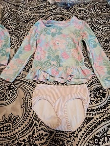Ruffle Butts Girls Bathing Suit 5 Floral 2-piece - Picture 1 of 4