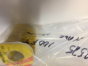 8525 BELDEN 100 FT YELLOW 	 HOOK-UP STRND 24AWG  NEW - Picture 1 of 1