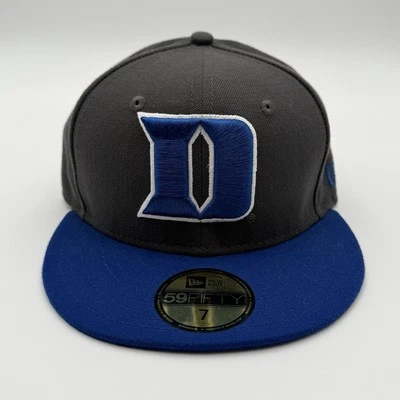 New Era Duke Blue Devils 2-Tone Blue/Dark Gray 59FIFTY Fitted Hat Cap 7 NCAA - Image 1 of 4