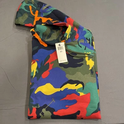 Polo Ralph Lauren Grande y Alto Multicolor Pullover Camuflaje Sudadera con Capucha Sudadera Foto 1 de 3