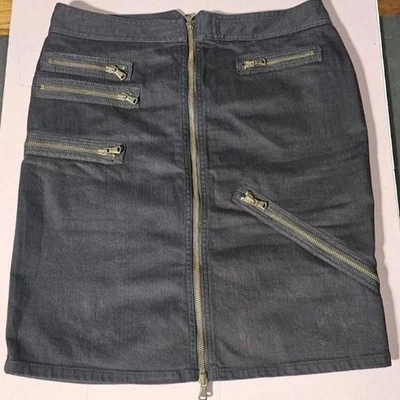 Falda Lápiz Negra MARC BY MARC JACOBS Detalles Cremallera Talla 6 Diseñador Foto 1 de 4