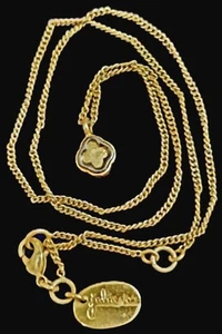 Julie Vos Statement Necklace Pendant 24k Plated Link with Jewelry Bag - Picture 1 of 4