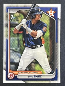LUIS BAEZ 2024 Bowman 1st Paper Prospect #BP-66 Houston Astros - Picture 1 of 2