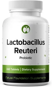 Lactobacillus Reuteri Probiotic Supplement 240 Tablets 3 Billion CFU Probiotics  - Picture 1 of 5