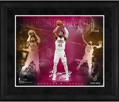 Donovan Mitchell Cleveland Cavaliers Framed 16" x 20" Stars of the Game Collage Cover