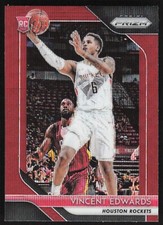 2018-19 Panini Prizm Ruby Wave Vincent Edwards RC #14 Houston Rockets