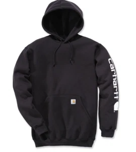 Carhartt Black Loose Fit Hoodie Sweatshirt Mens Size XL Workwear black - Picture 1 of 2