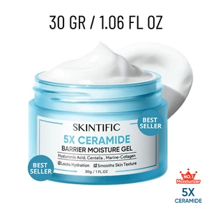 SKINTIFIC 5x Ceramide Barrier Repair Hyaluronic Vit Collagen Anti-Aging Acne 30g