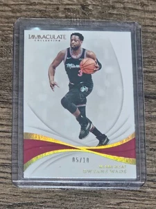 2019 DWYANE WADE IMMACULATE COLLECTION GOLD SP PARALLEL /10 PANINI CARD #49 - Picture 1 of 2