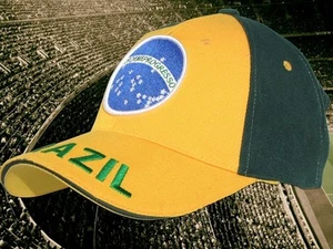 Brasilien Brasil Cap Cape Kappe Motiv 1 + NEUWARE + WM + 100 % Baumwolle NEU - Bild 1 von 1