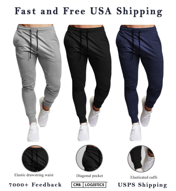  Pantalones de chándal para hombre, pantalones de chándal tipo  cargo, pantalones deportivos para hombres, pantalones deportivos para  adolescentes, pantalones de mezclilla de ajuste relajado para hombre,  ajuste ajustado, Rd, M 