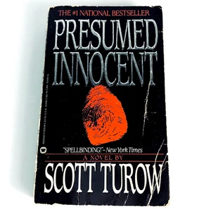 Vintage Novel Presumed Innocent By Scott Turow Crime Paperback Book 1987 - Picture 1 of 5
