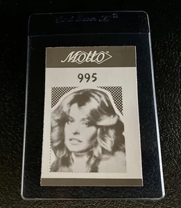 Farrah Fawcett 1987 Motto Trivia Game Trading Card #995 Majors Charlie’s Angels - Picture 1 of 7