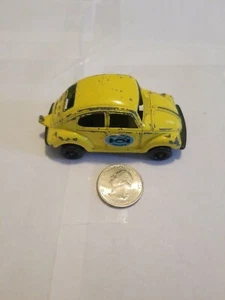 VINTAGE TOOTSIETOY Yellow VOLKSWAGEN SEDAN 3"L MADE IN USA - Picture 1 of 3