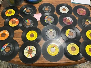 Vintage 45’s Records Various Labels No Sleeves 20 Count Lot A - Picture 1 of 7