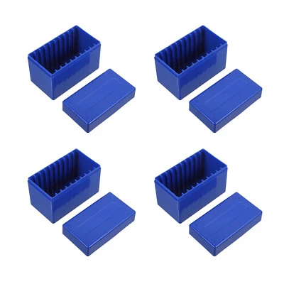 4Pack x Blue 10 Coin Slabs For PCGS NGC Capacity Holder Slab Storage Box Case - Image 1 of 3