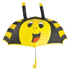 RI One Kids 28" Black and Yellow Bumble Bee Umbrella