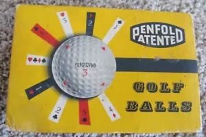 EMPTY COLORFUL VINTAGE GOLF BALL BOX FOR 6 PENFOLD PATENTED RECESSED GOLF BALLS - Picture 1 of 7
