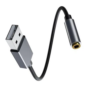 Adaptateur Audio USB Vers Jack 3,5 Mm Adaptateur AUX USB Vers Casque pour - Photo 1/12