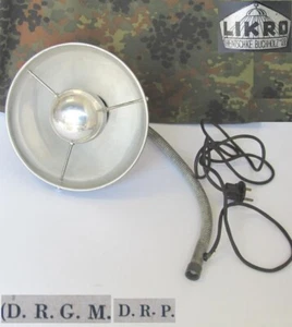 WW2 ORIGINAL GERMAN WEHRMACHT MEDICAL FIELD DENTAL CHAIR GOOSENECK LAMP DRP LIKR - Picture 1 of 11