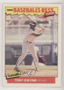 1986 Fleer Baseball's Best Sluggers vs Pitchers Box Set Tony Gwynn #15 HOF