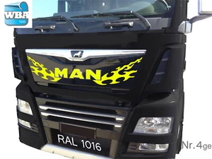 W.B.A. Aufkleber im Set passend für Man Emblem TGXEuro6ab Bj. 2013-19 RAL1016 4g - Bild 1 von 5