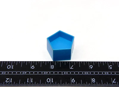 Vintage 1985 TOMY Drum-Of-Fun Blue Pentagon Shape Replacement Part Only - Image 1 of 3