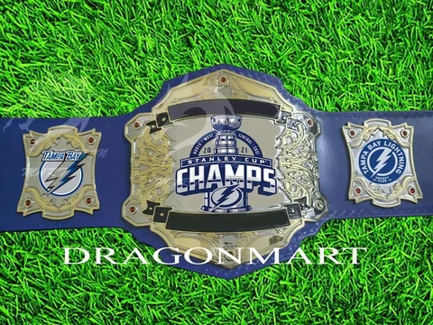 Tampa Bay Lightning Championship Belt NHL Ice Hockey Stanley Cup Belt 2mm Brass Cover