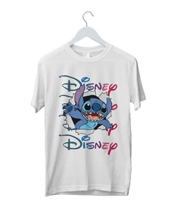 Disney Stitch T-Shirt, Lilo and Stitch Tee, Disneyland Cartoon, Funny Stitch Top - Picture 1 of 7