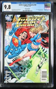 Justice League of America 50 Newsstand CGC 9.8 DC Comics 2010 Ethan Van Sciver - Picture 1 of 2