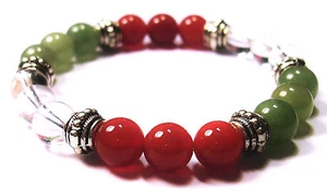 BUSINESS SUCCESS 8mm Crystal Intention Bracelet w/Description - Healing Stone - Bild 1 von 2
