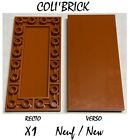 Lego 83496 - 1X Brique Tile Modified 4X8 Inverted - Dark Orange - Neuf New