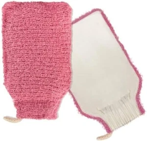 Exfoliating Glove 2 in 1 Turkish Hammam Kessa Mitt Body Scrub Loofah Tan Remover - Picture 1 of 7