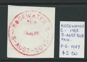 South Australia - Paid Postmark Rosewater E. 1983 - Picture 1 of 1