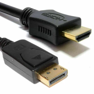 DisplayPort DP Display Port to HDMI Male Plug Display/Monitor/TV Cable Lead - Picture 1 of 1